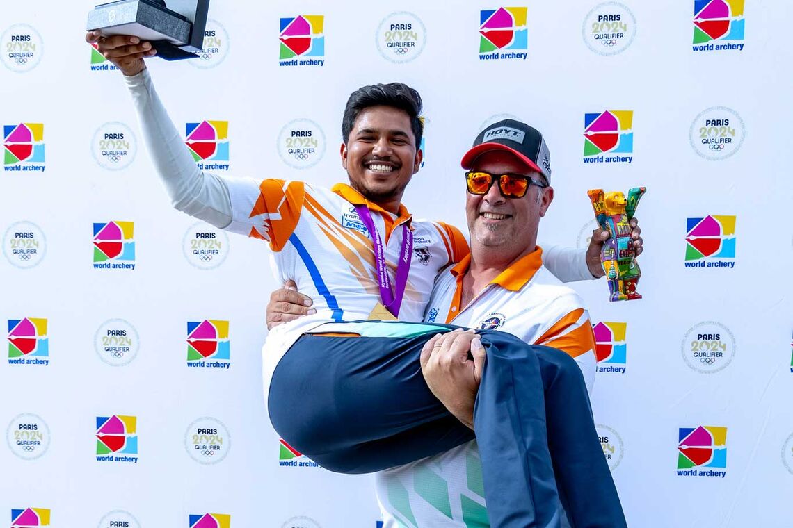 Deotale won historic compound men’s gold at the World Archery Championships.
