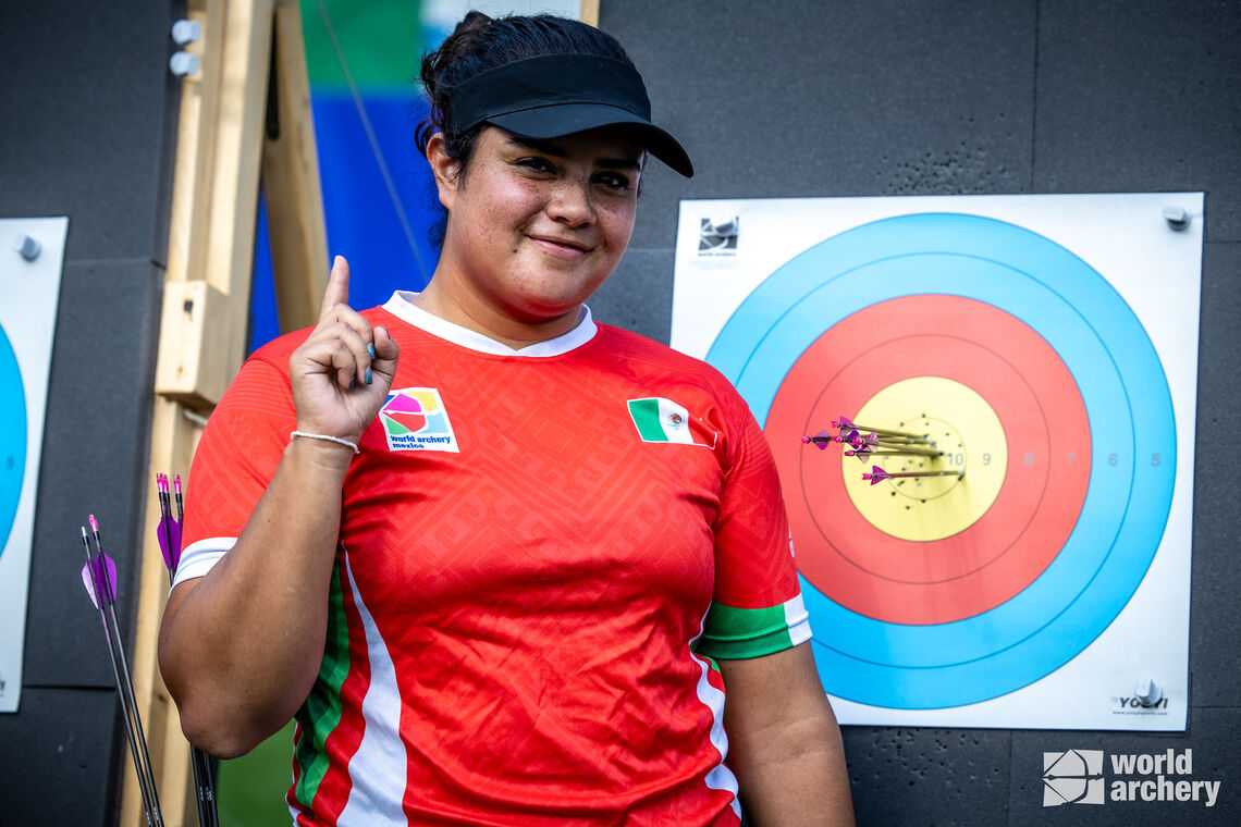 Andrea Becerra shot 713 points for a competition personal best and her first career pole.